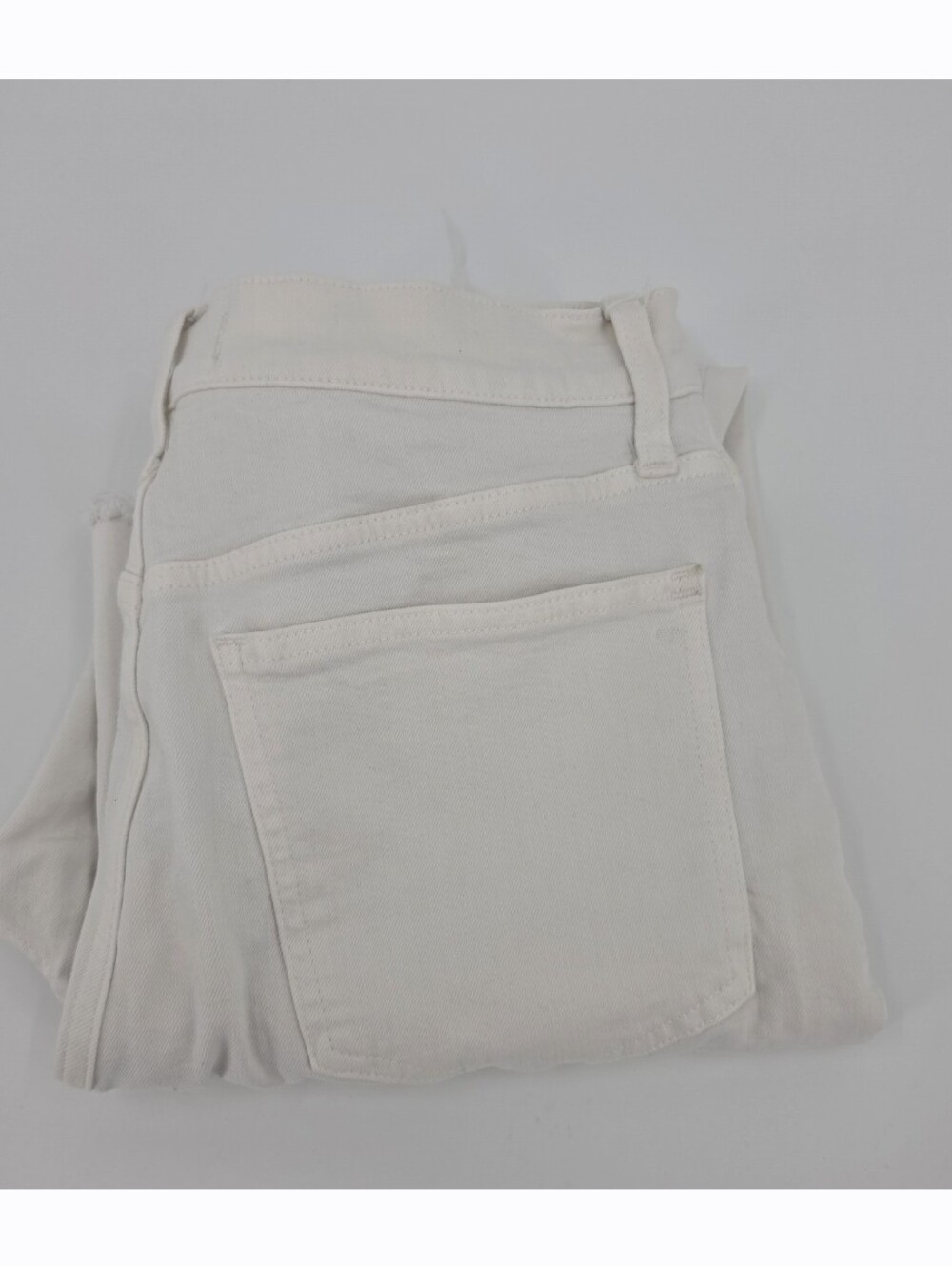Madewell The Perfect Vintage Jean 29 Straight White Fray Hem Streetwear Boho